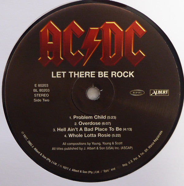 AC/DC : Let There Be Rock (LP, Album, RE, RM, 180)