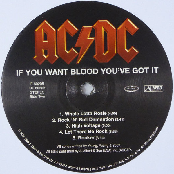 AC/DC : If You Want Blood You've Got It (LP, Album, RE, RM, 180)