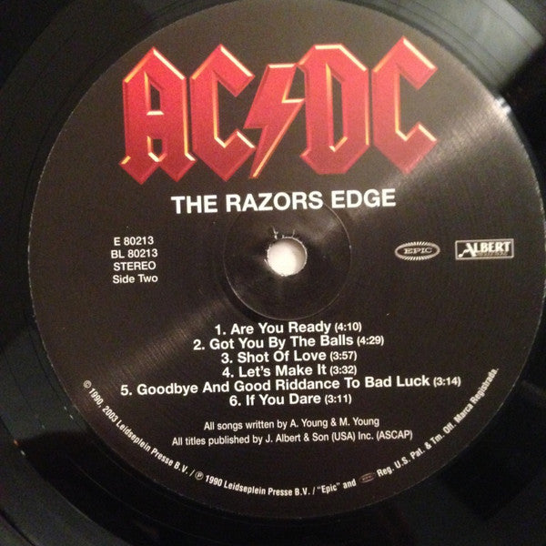 AC/DC : The Razors Edge (LP, Album, RE, RM, 180)