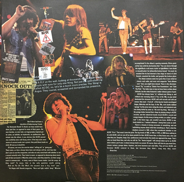 AC/DC : Fly On The Wall (LP, Album, RE, RM, 180)
