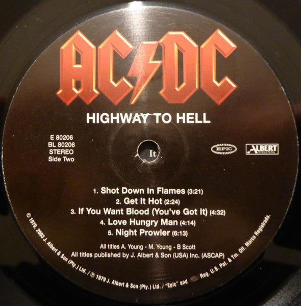 AC/DC : Highway To Hell (LP, Album, RE, RM, 180)